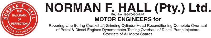 Norman F.Hall (Pty.) Ltd. Motor Engineering